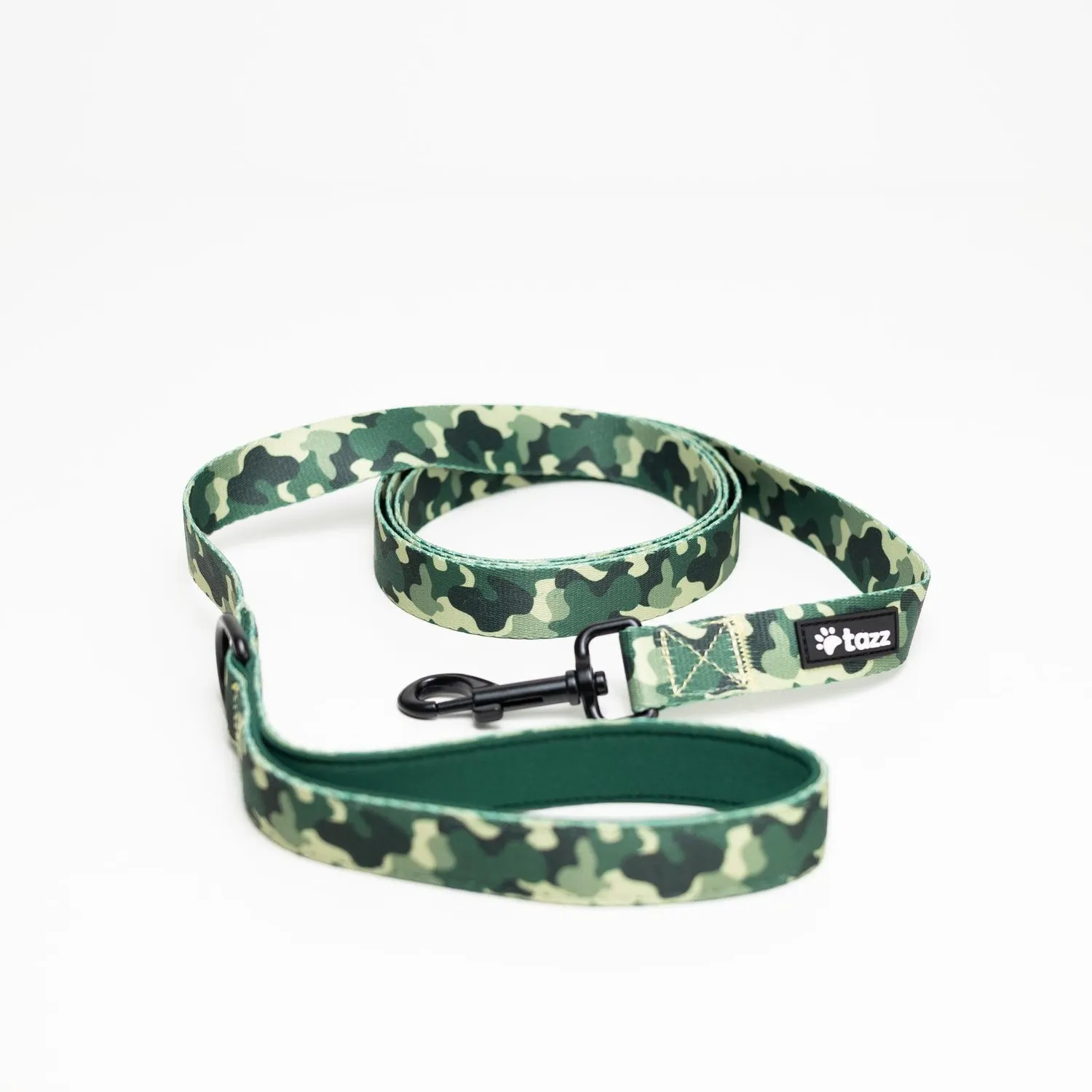 Tazz Green Camo hundeline 200 cm grøn