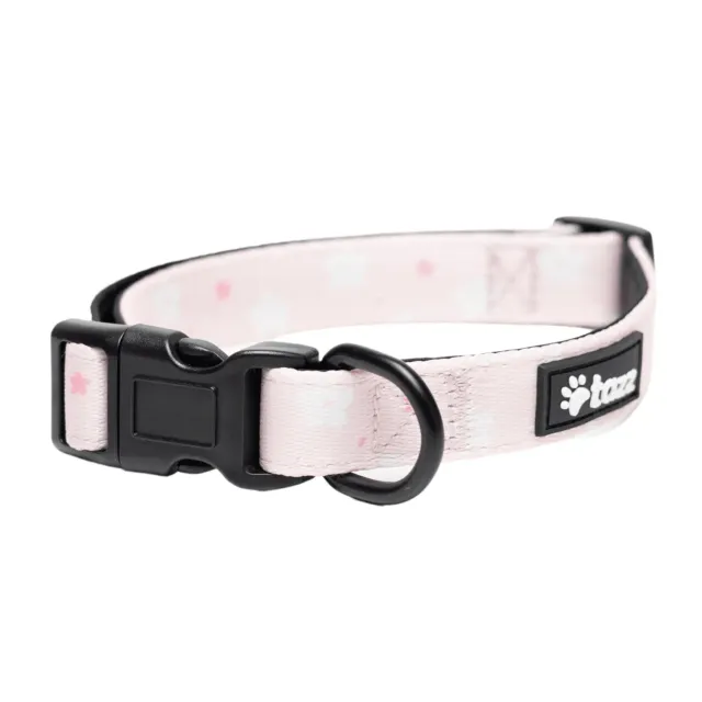 Tazz Pink Flower hundehalsband lyserod blomst