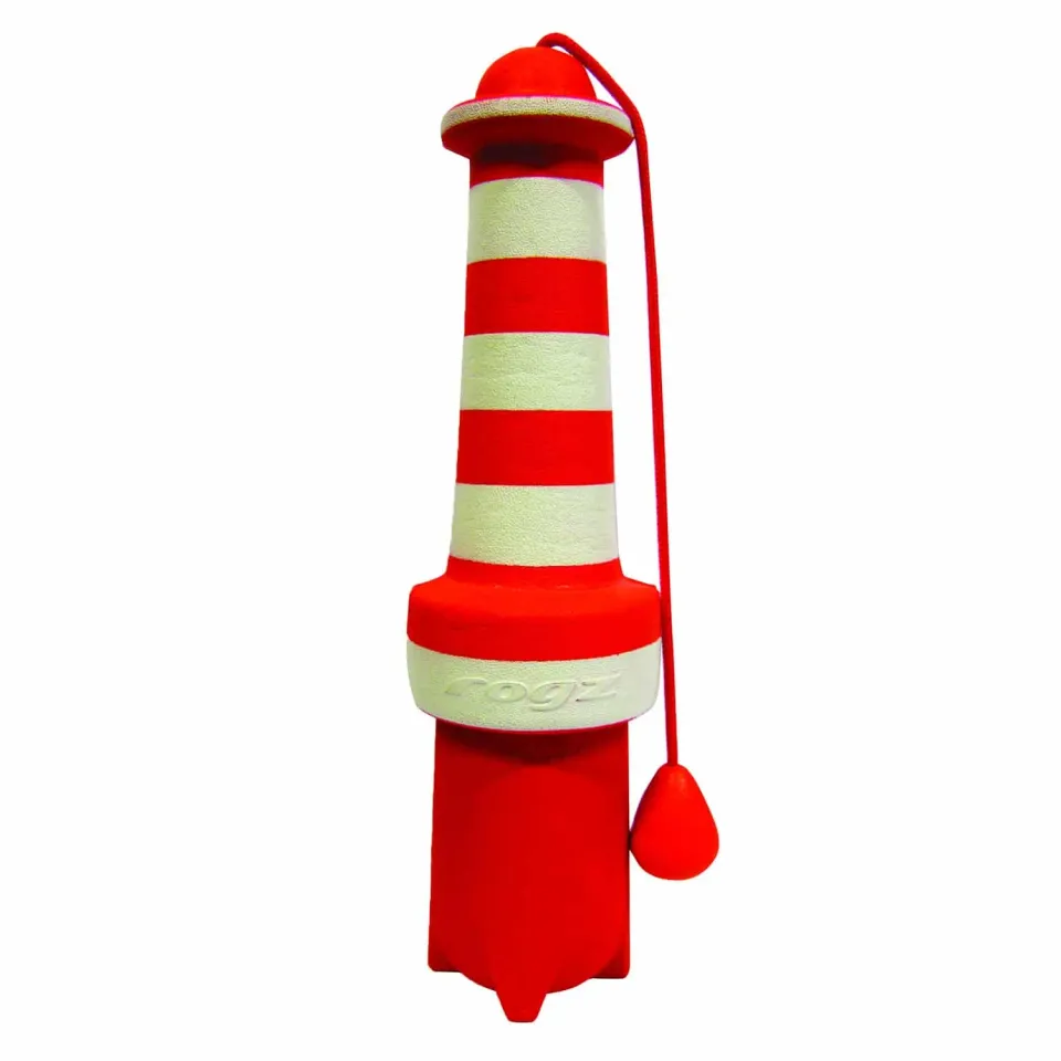 Rogz Lighthouse apportlegetøj til hund flydende