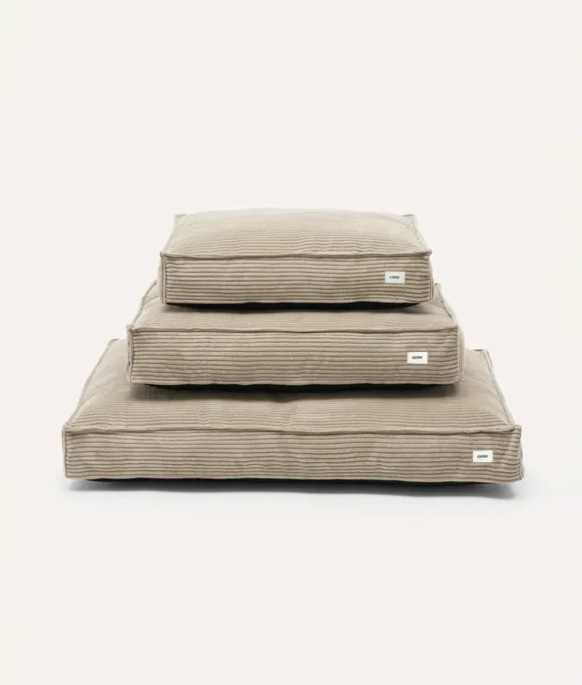Cafide Cuadra beige hundeseng i fløjl
