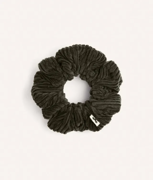 Cafide Noa grøn scrunchie hårelastik i bomuld