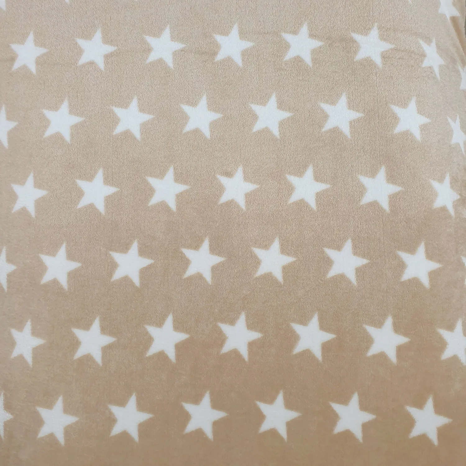 Wellness hundeseng beige stjerner 75x60 cm