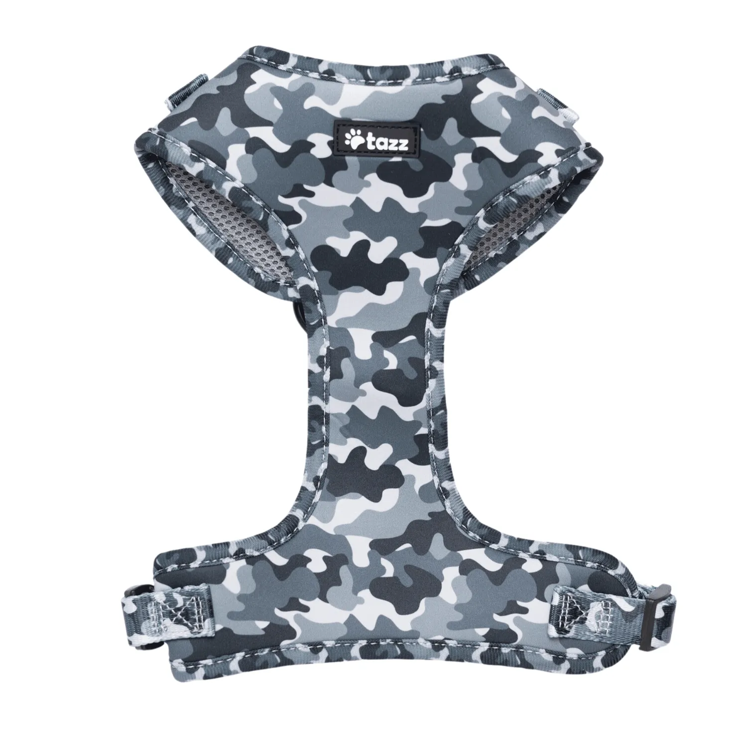 Tazz Grey Camo hundesele grå justerbar