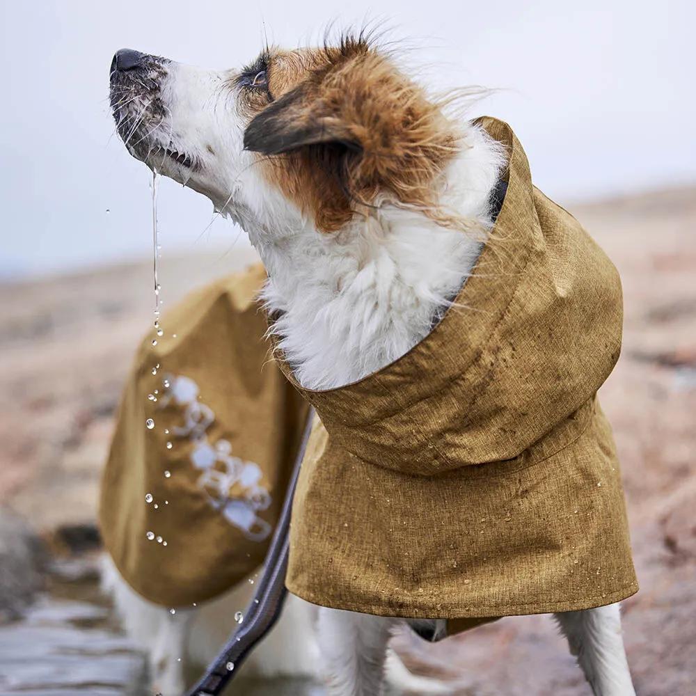 Hurtta Monsoon II regndækken hund cinnamon vandtæt