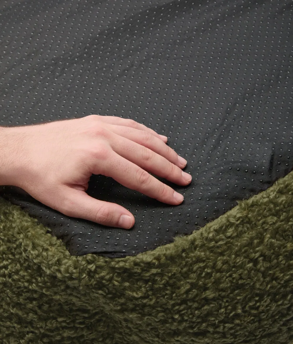 Cafide Snozy hundesengsbetræk grøn fleece