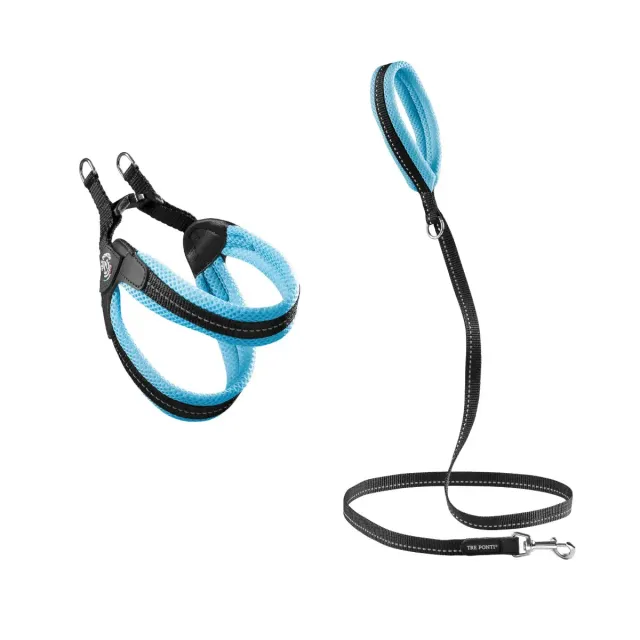 Tre Ponti Easy Fit Click Mesh hundeselesæt 2 dele sort