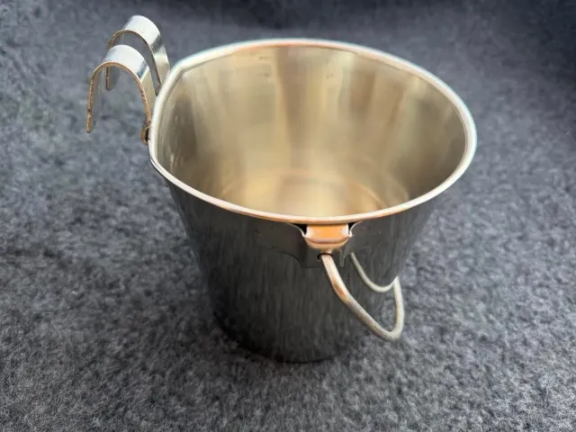 Vandspand metal vandskål 2 L med krog til bur