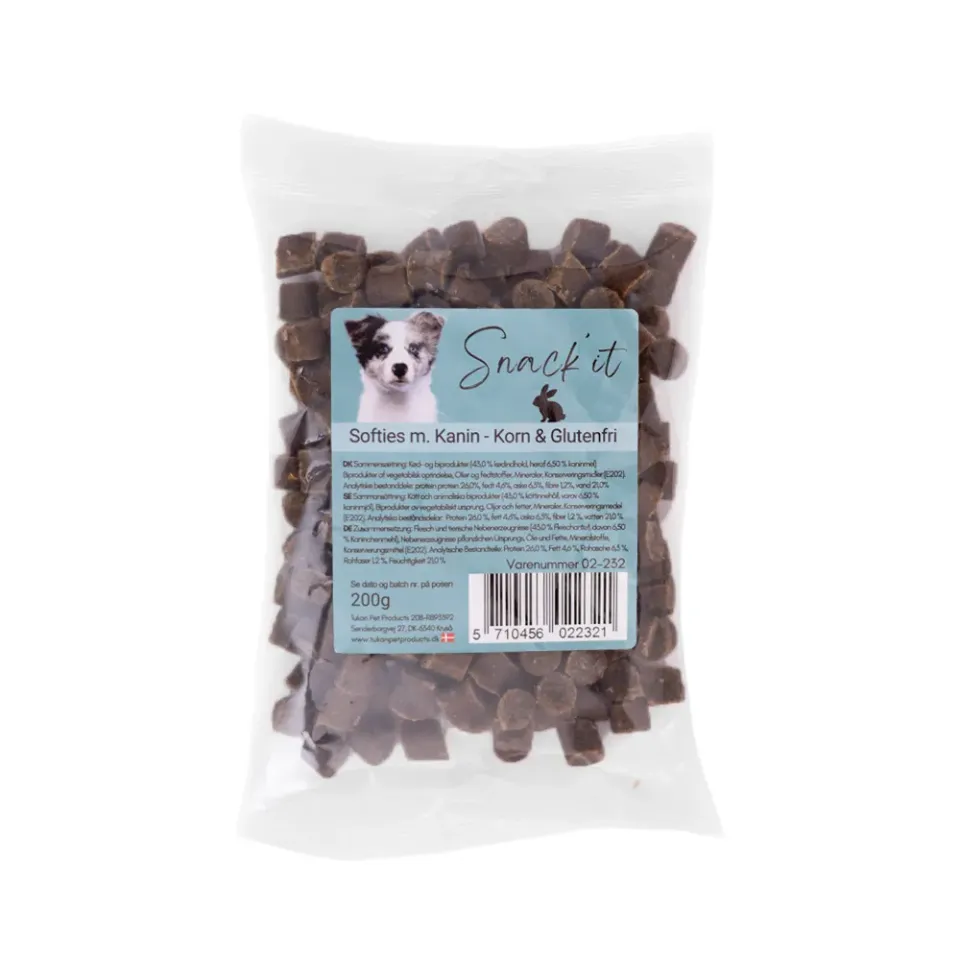 Snack'it Softies Kanin træningsgodbid 200 g kornfri