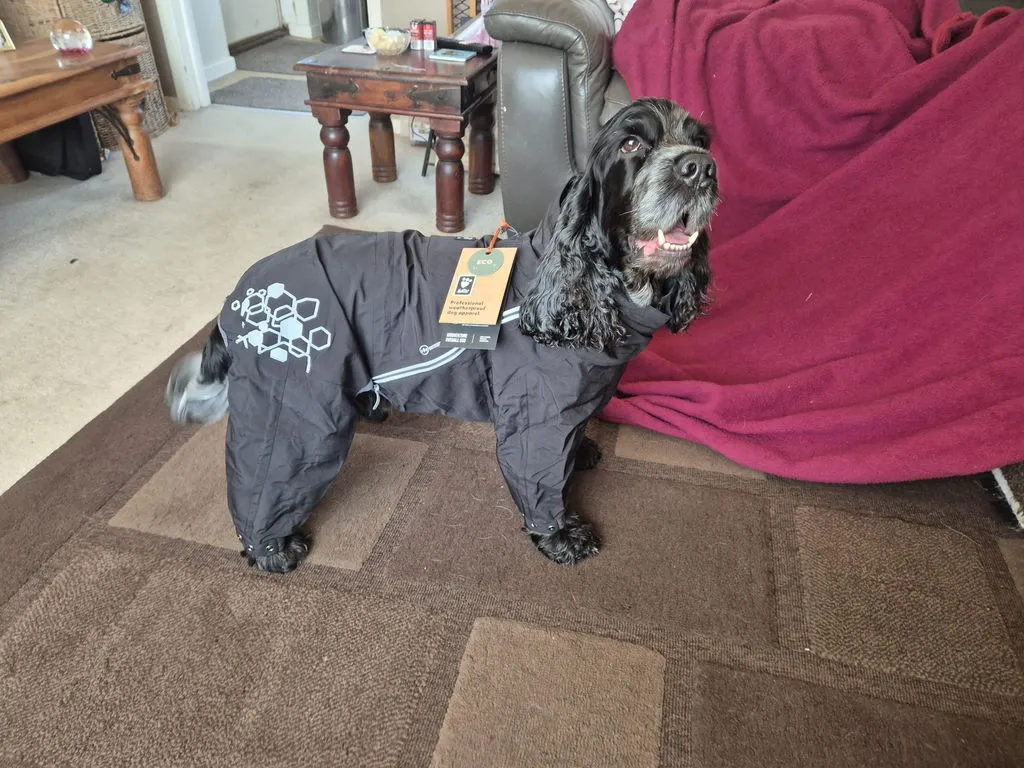 Hurtta Mudventure hundeoverall raven vandtæt
