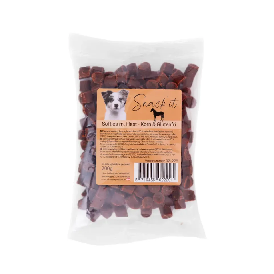 Snack'it Softies hundegodbidder hest 200 g blød