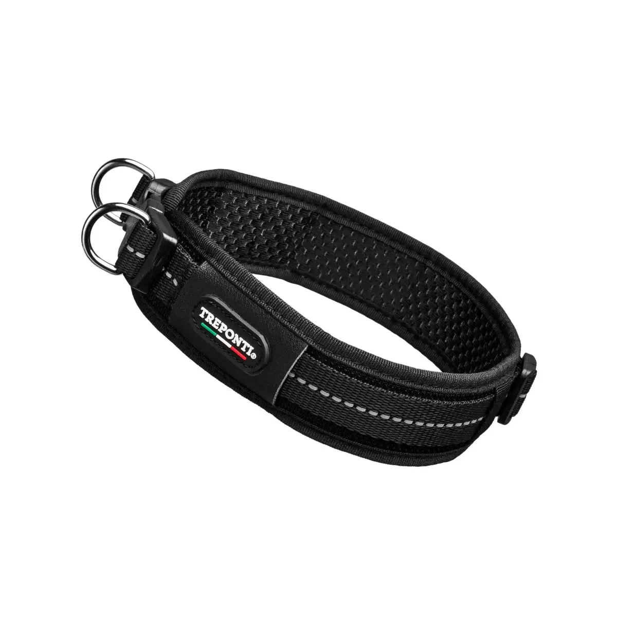 Tre Ponti Will hundehalsbånd Arctic Blue polstret