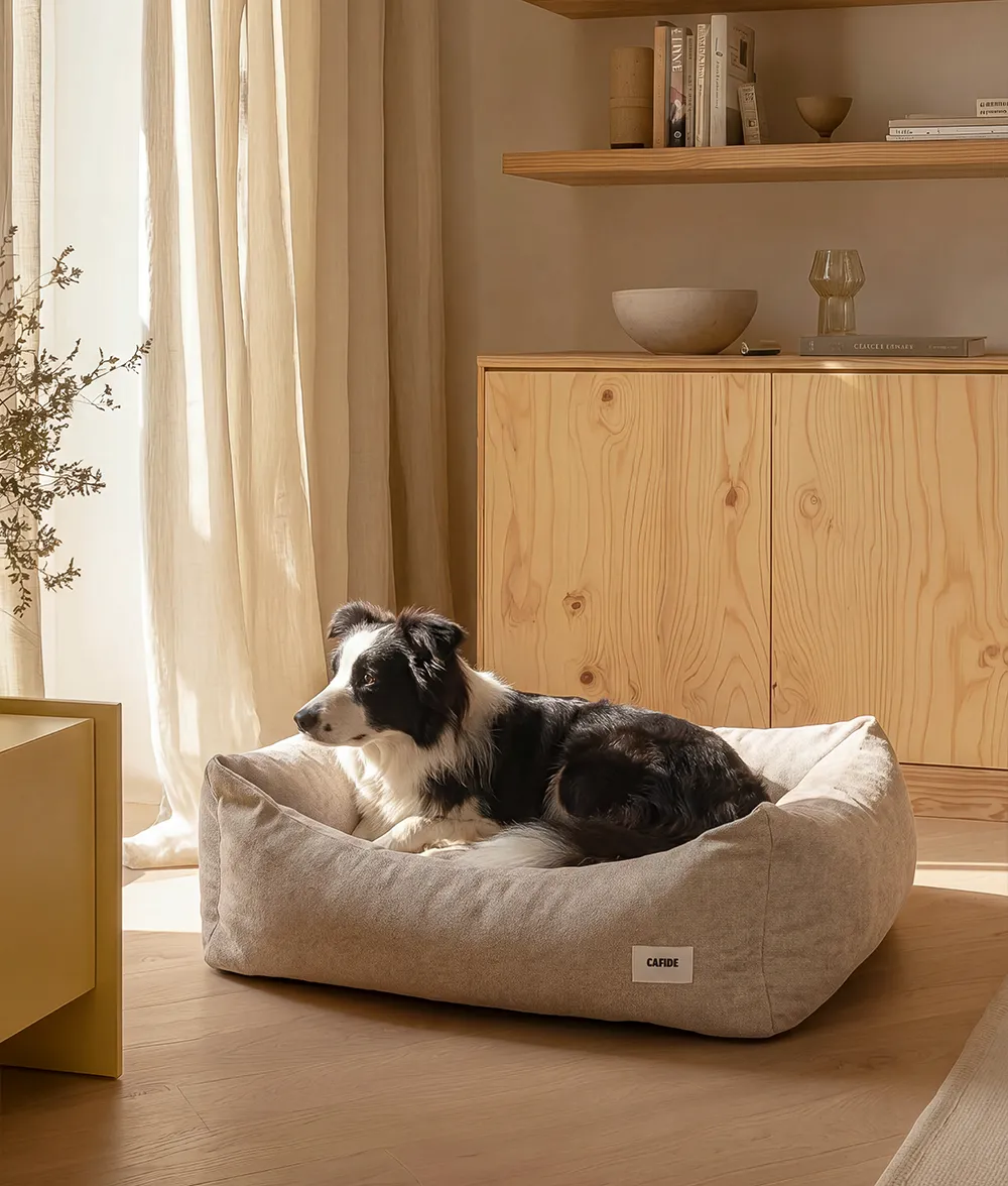 Cafide Snozy hundeseng beige vaskbar