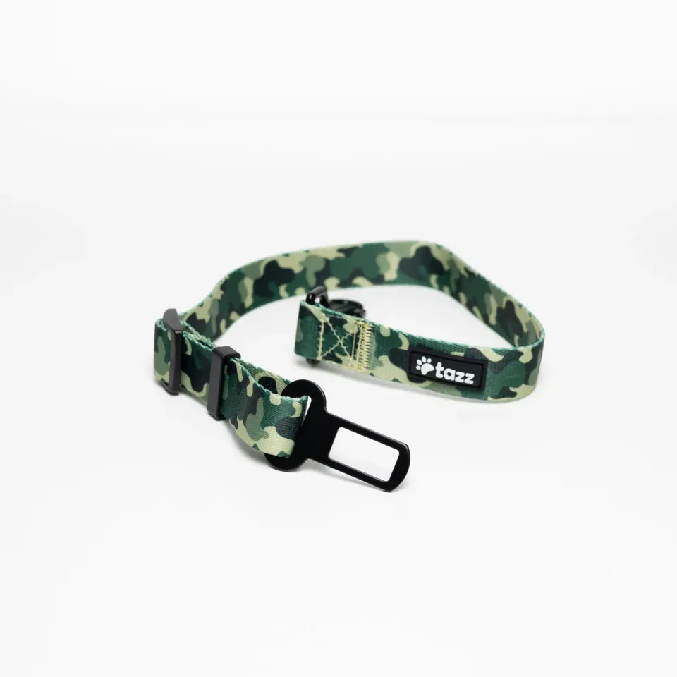 Tazz Green Camo hundesele til bil