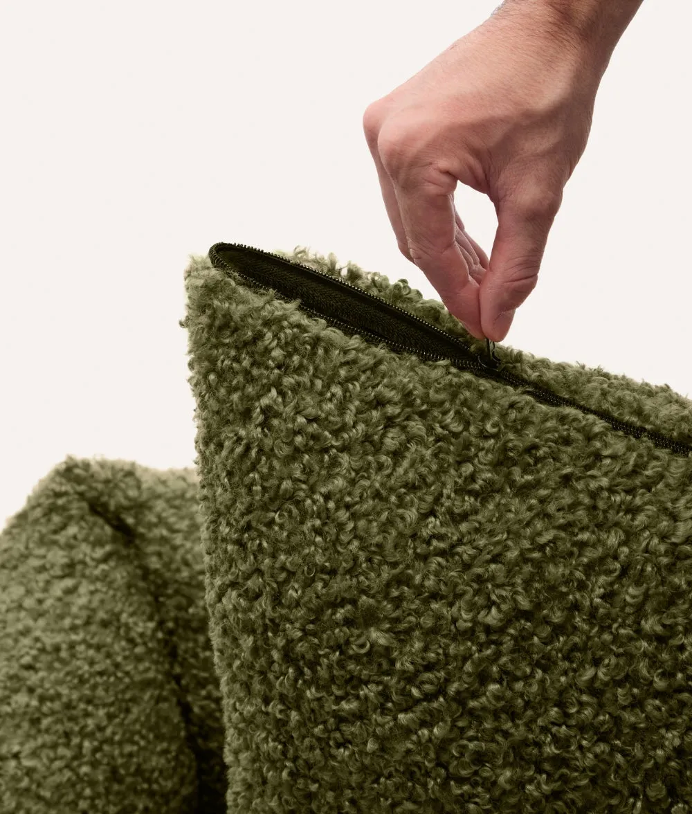 Cafide Snozy hundesengsbetræk grøn fleece