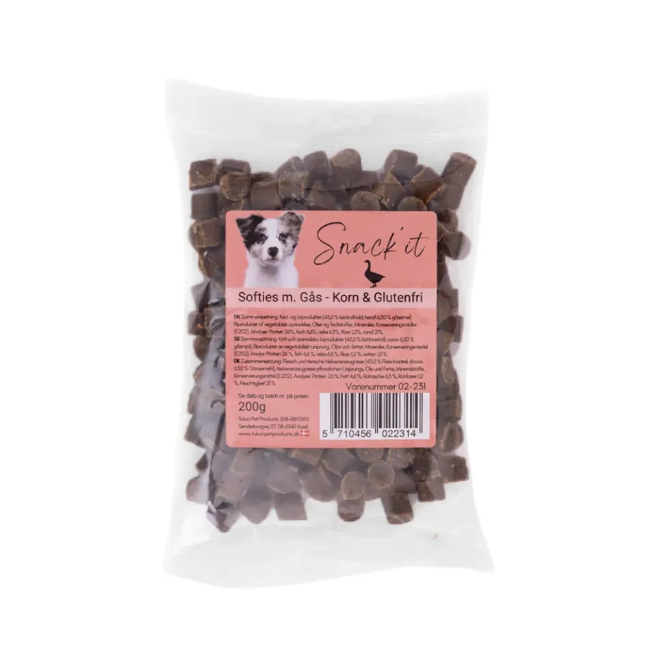 Snack'it Softies Gås træningsgodbidder 200 g bløde