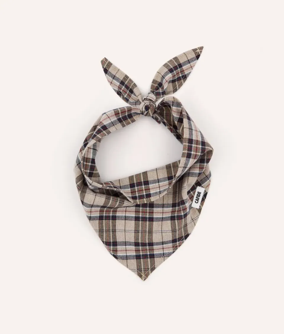 Cafide Nata Windsor Tweed hundebandana XS bomuld