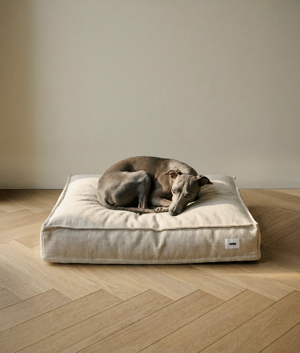 Cafide Cuadra hundeseng hør L 90x78x15 cm