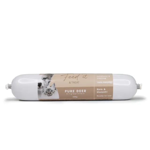 Snack'it Singleprotein Hjort hundepølse 400 g