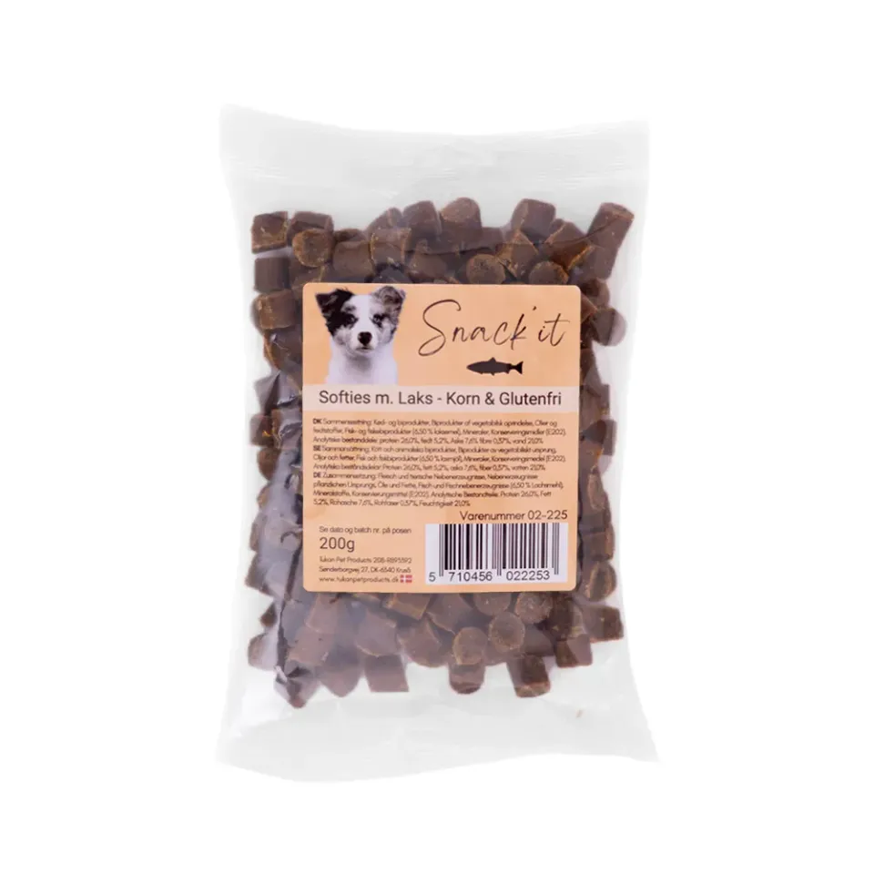 Snack'it Softies hundegodbidder 200 g laks