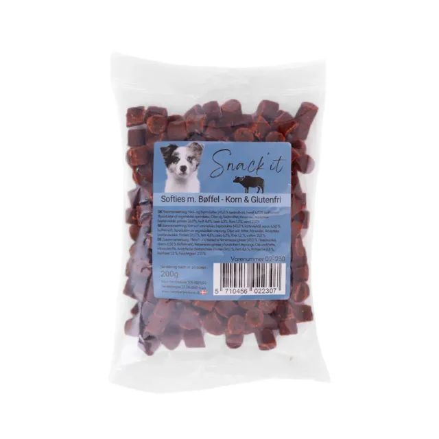 Snack'it Softies bøffel 200 g hundesnack blød