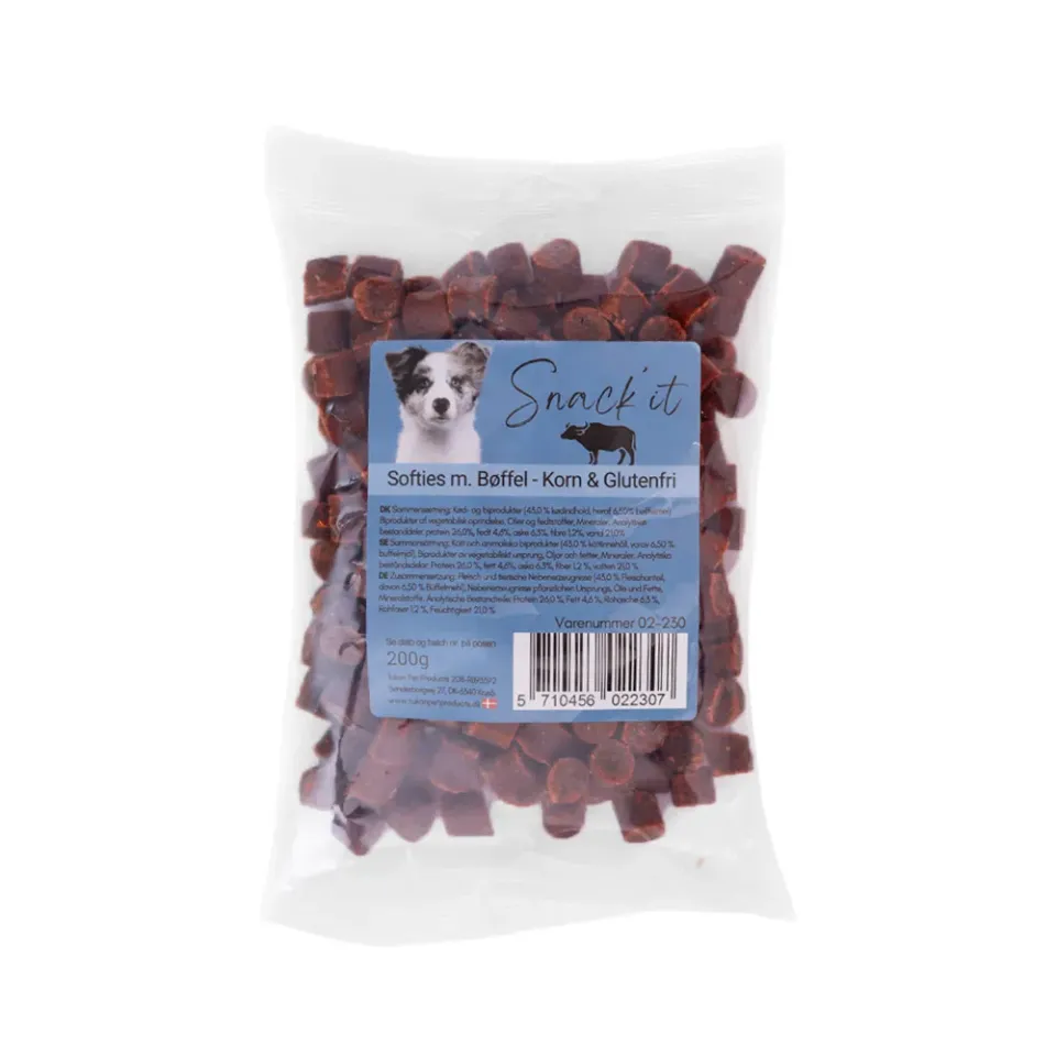 Snack'it Softies bøffel 200 g hundesnack blød