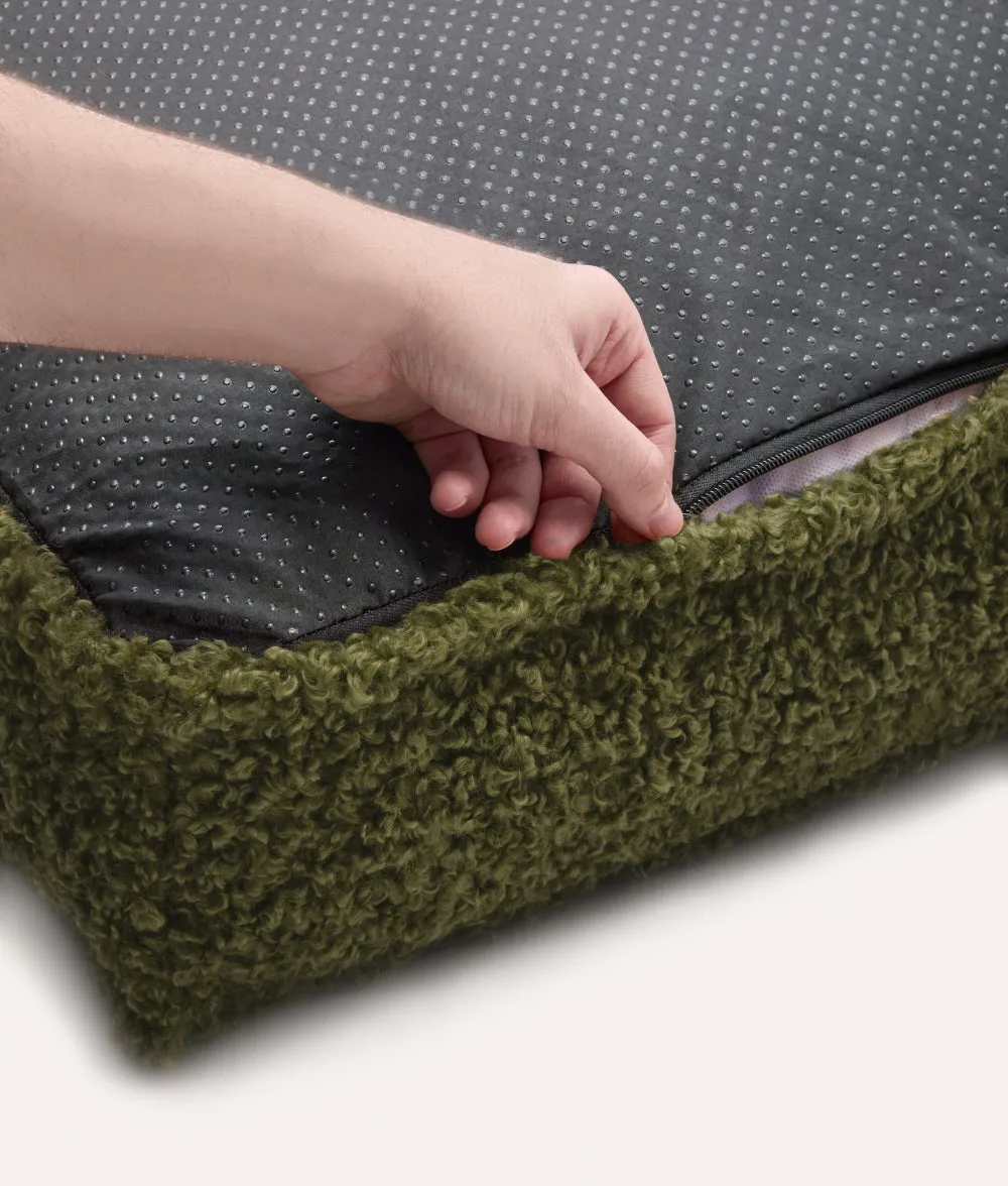 Cafide Cuadra betræk fleece grøn vaskbar