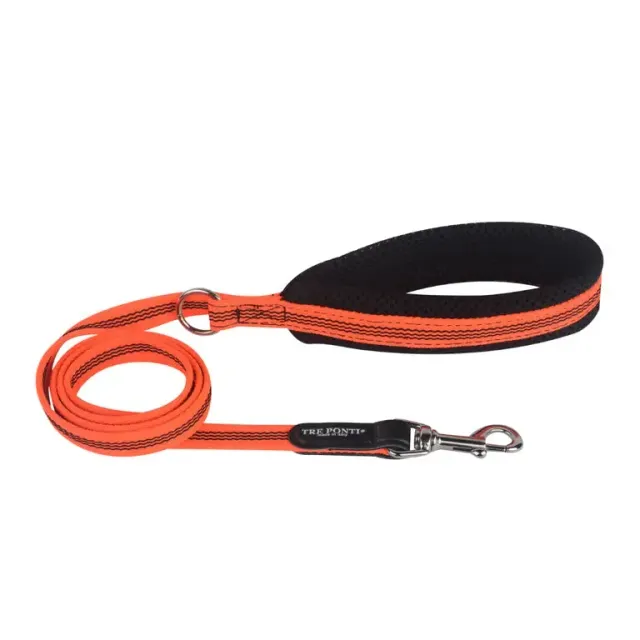 Tre Ponti Fluo Pop hundesnor 130 cm Neon orange slidstærk