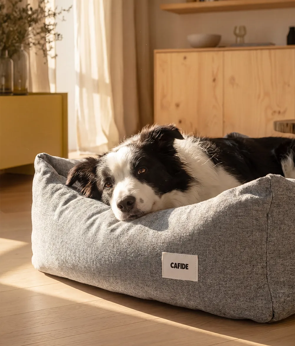 Cafide Snozy Grey hundeseng blød