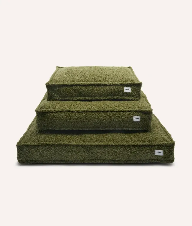 Cafide Cuadra Green Fleece hundeseng grøn plys