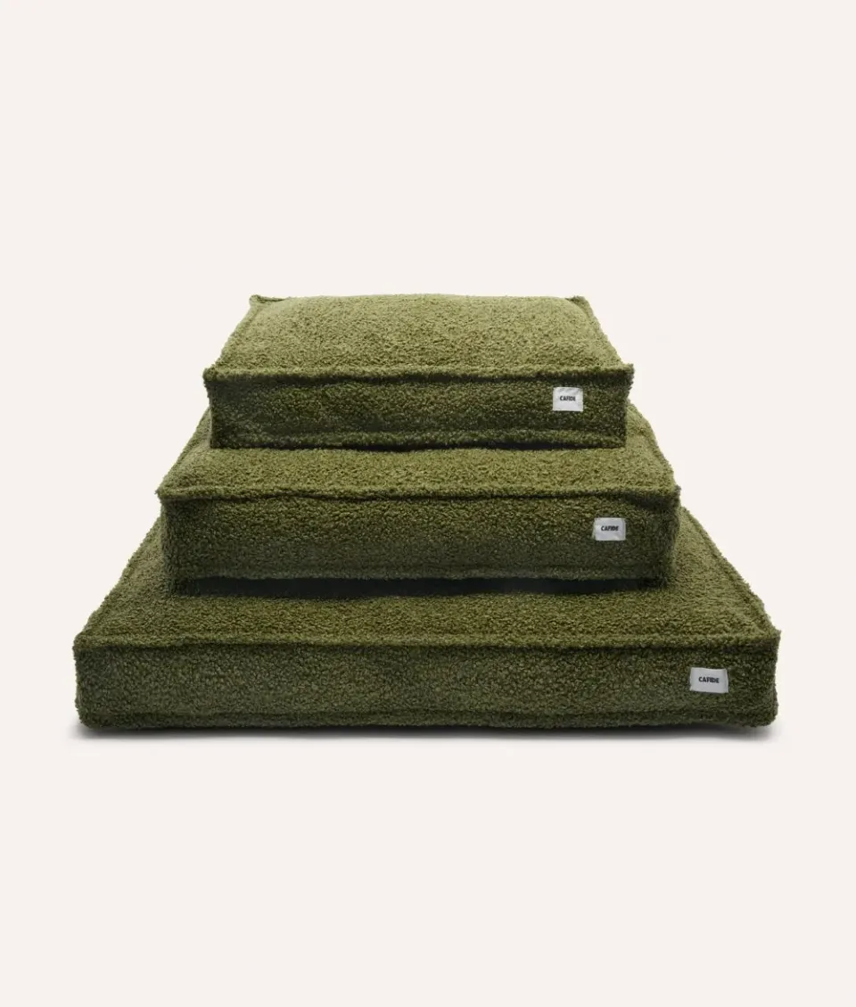 Cafide Cuadra Green Fleece hundeseng grøn plys