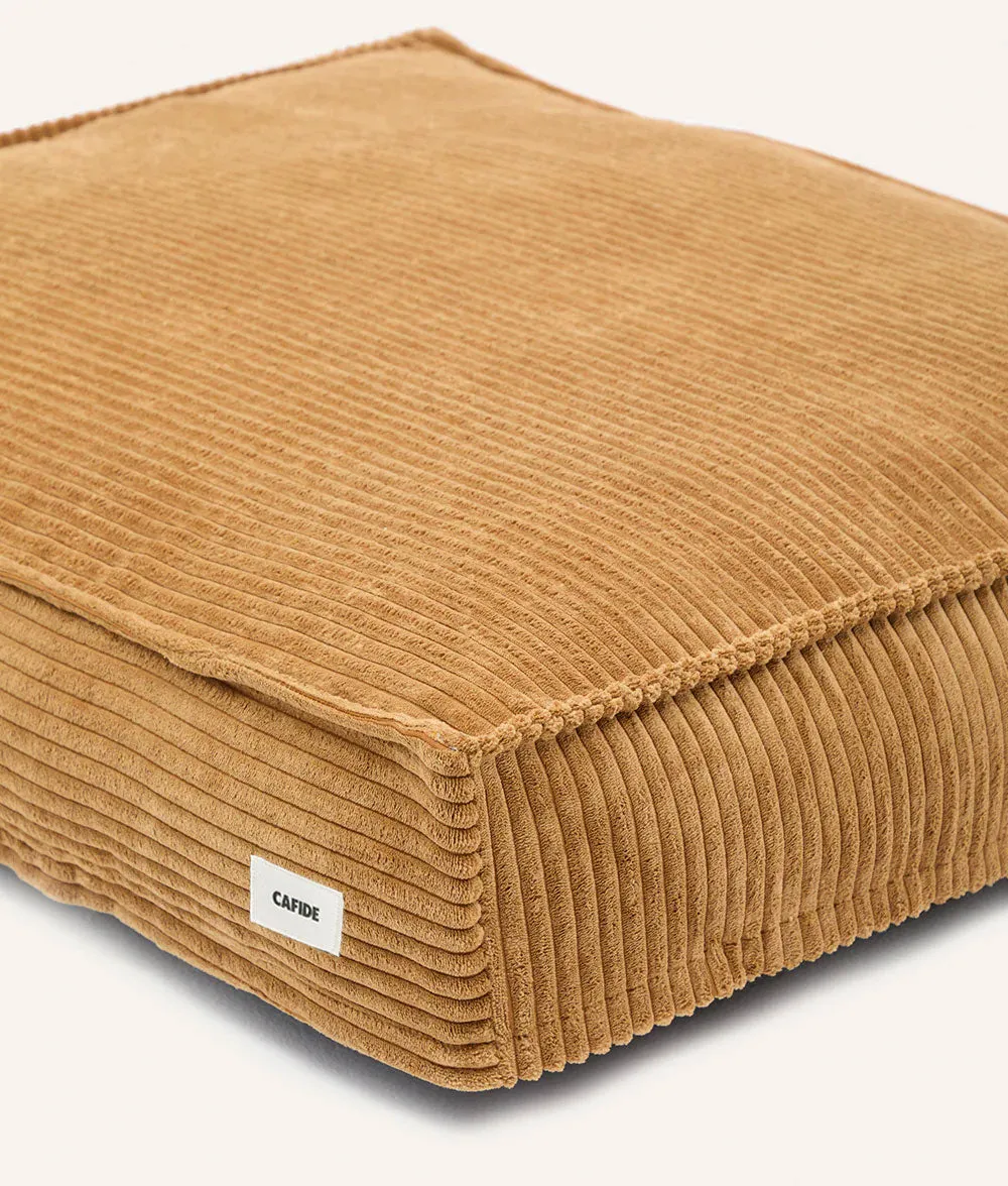 Cafide Cuadra Mustard Corduroy hundeseng sennep fløjl