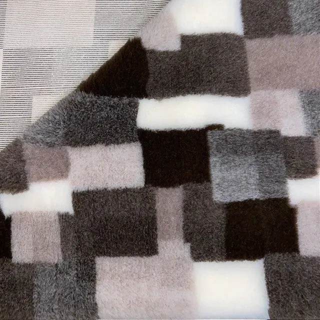 Vetbed Brun Patchwork hundetæppe skridsikker