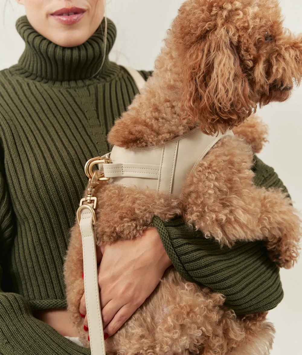 Cafide Jala Vegan Leather hundesele beige magnetluk