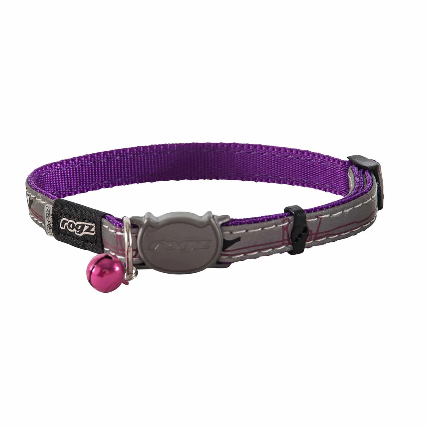 Rogz NightCat Safety kattehalsbånd refleks