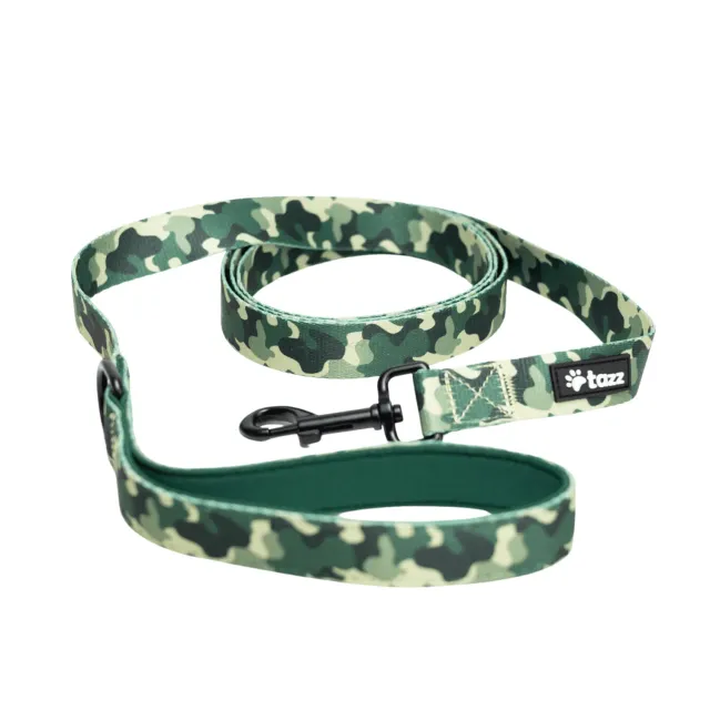 Tazz Green Camo hundeline 200 cm grøn