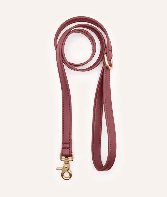 Cafide Jala hundesnor 1,4 m bordeaux vegansk læder