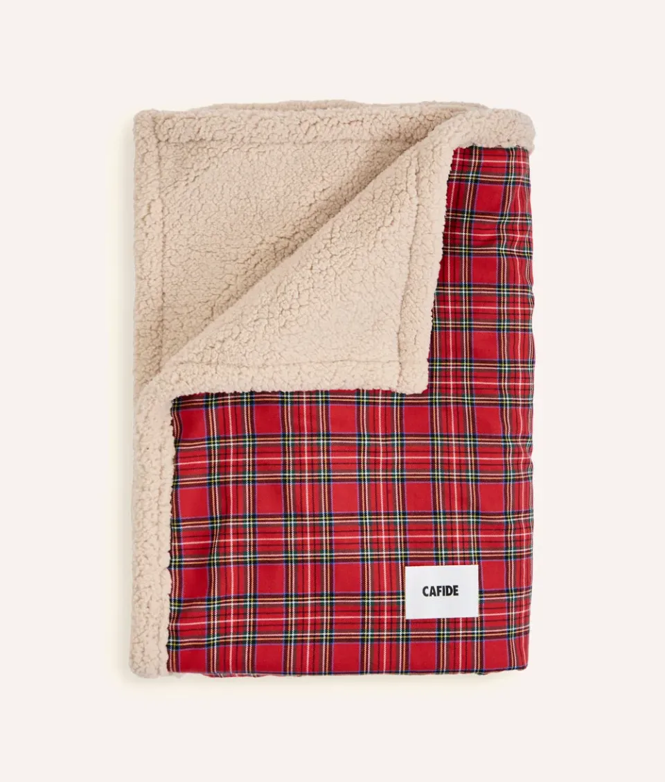 Cafide Toia hundetæppe Royal Stewart tweed M 90x65