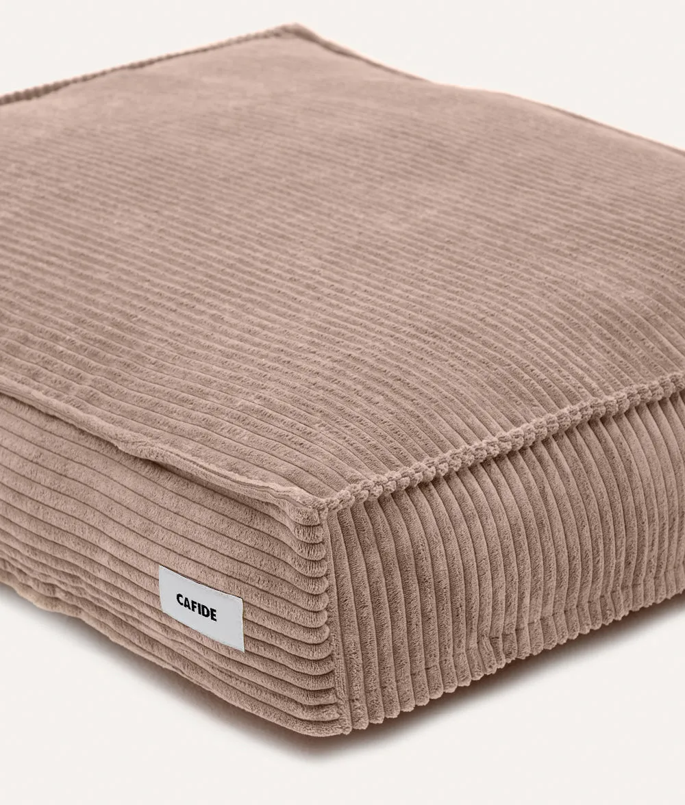 Cafide Cuadra hundeseng fløjl mocca beige