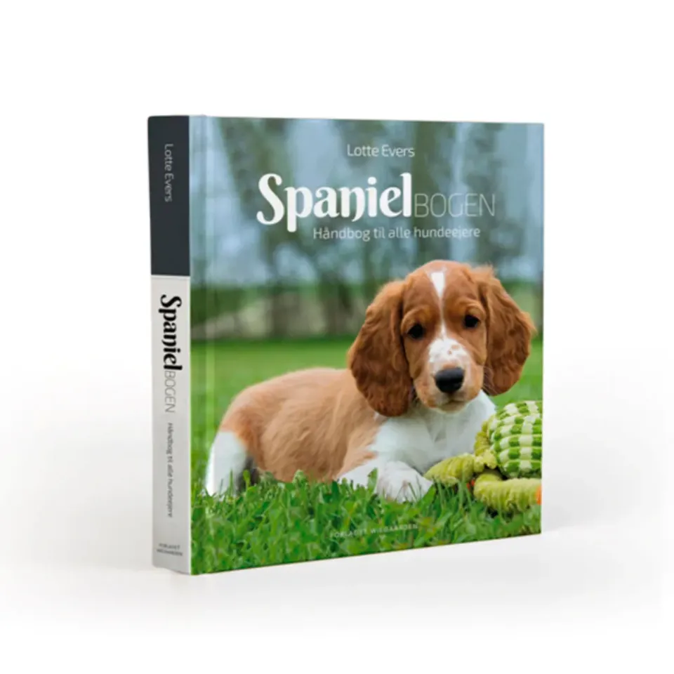 Spanielbogen Lotte Evers håndbog signeret hundebog