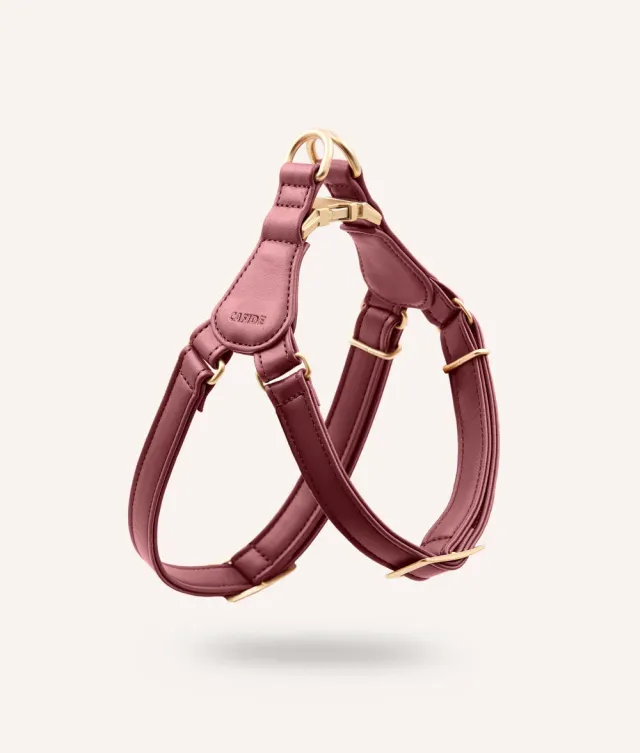 Cafide Jala Step In hundesele bordeaux vegansk XS-L