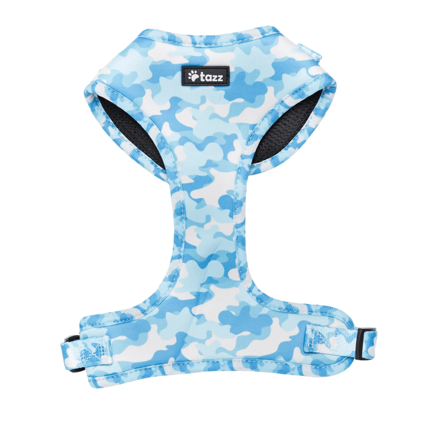 Tazz Blue Camo hundesele justerbar