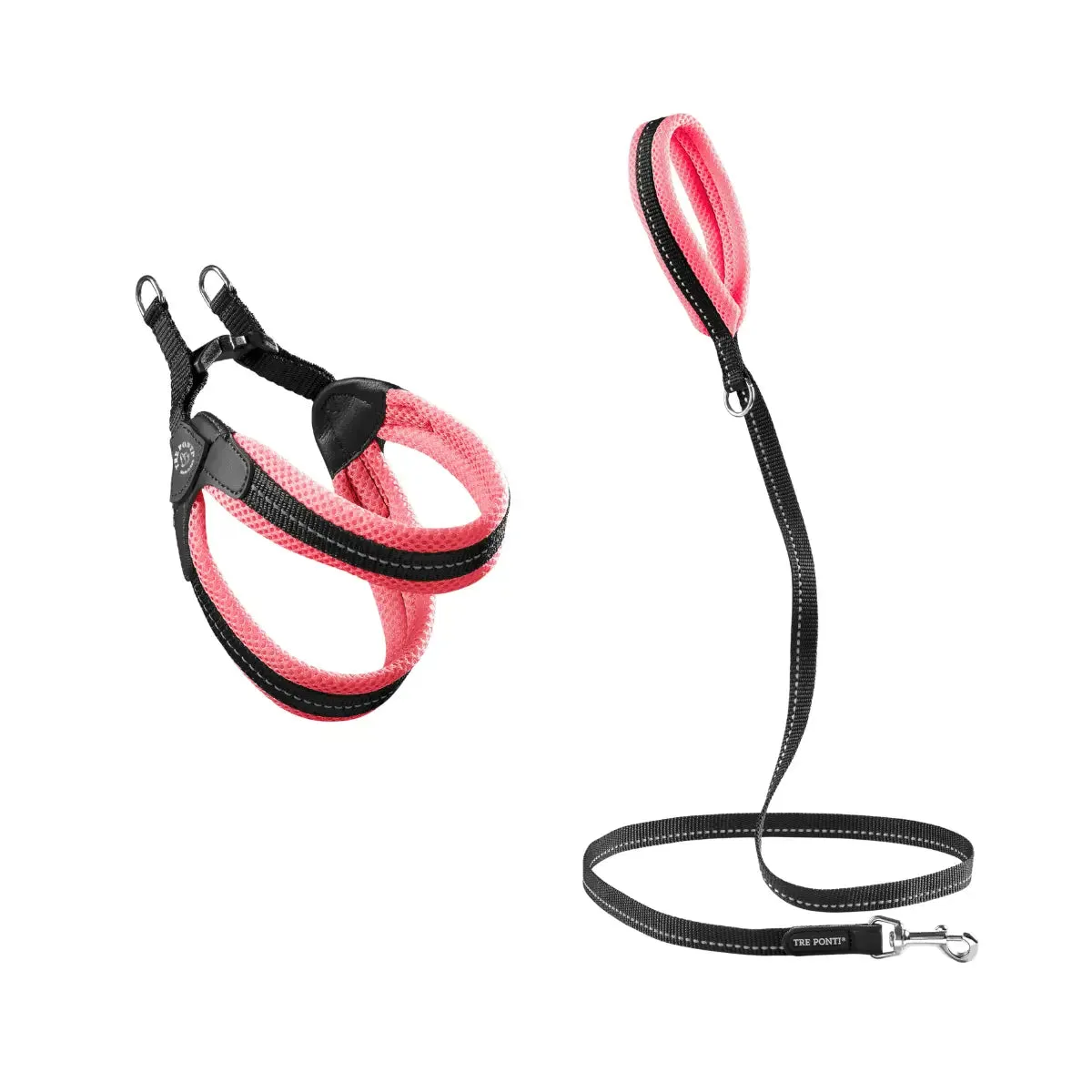 Tre Ponti Easy Fit Click Mesh hundeselesæt 2 dele sort
