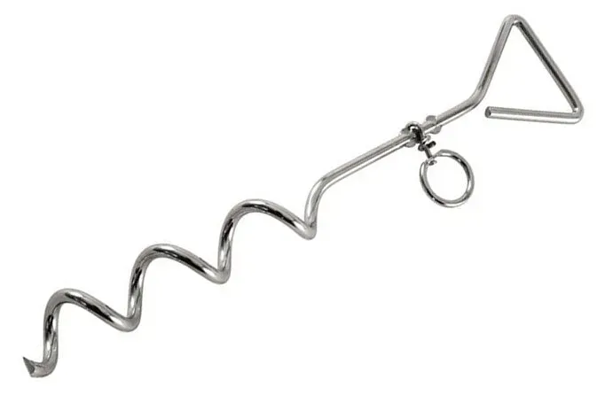 Active Canis jordspyd 45 cm stål til hundesnor