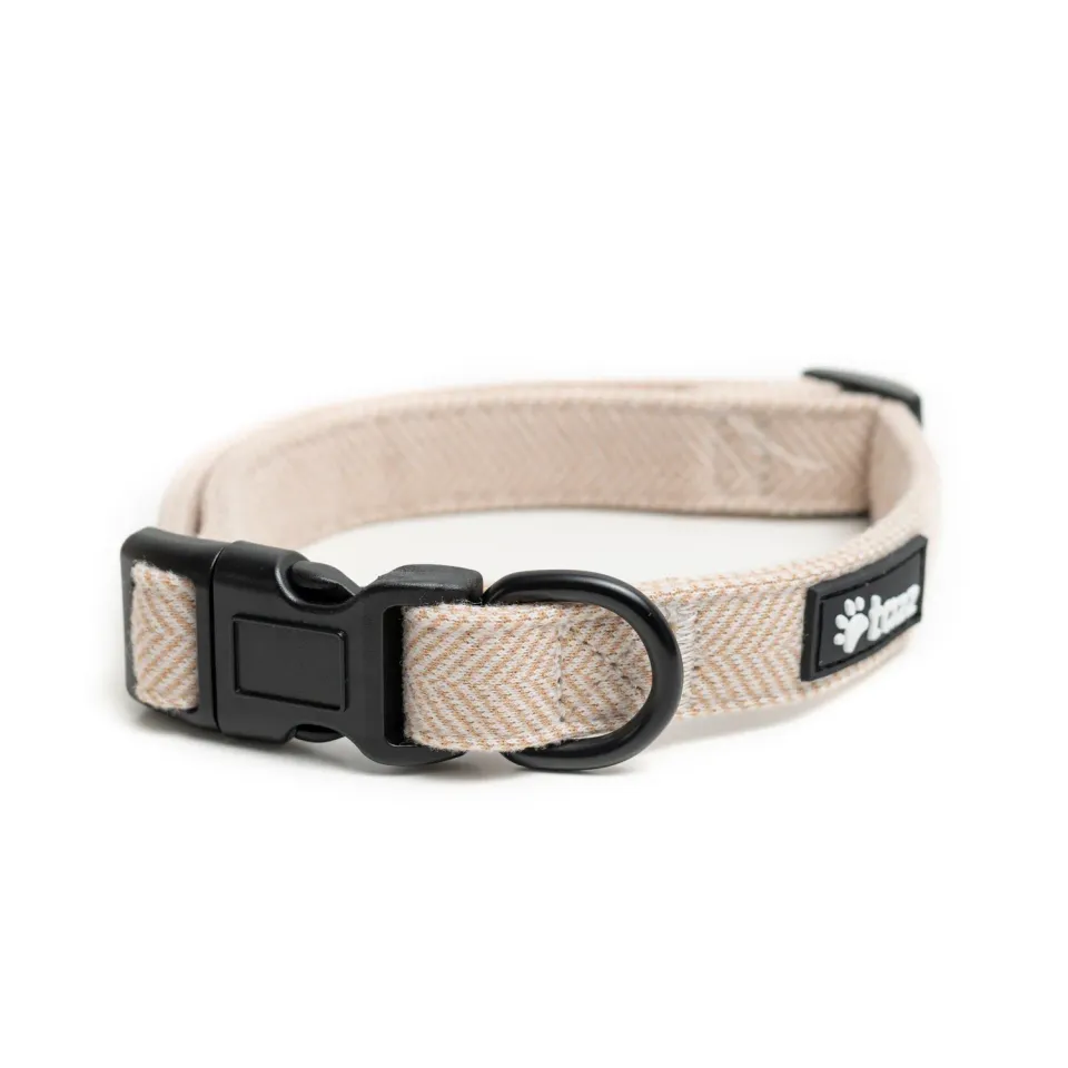 Tazz Sandshell halsbånd beige justerbar