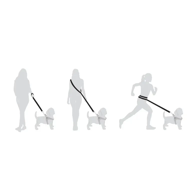 Tre Ponti Long Run hundesnor 3 m sort slidstærk