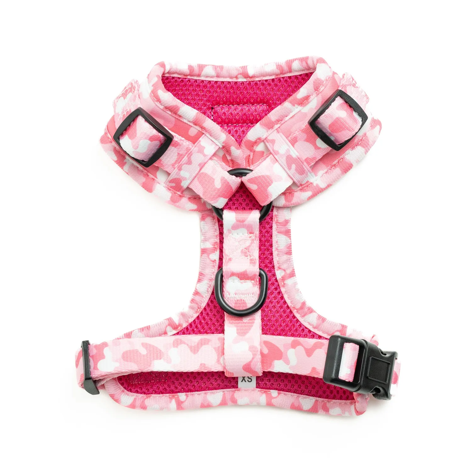 Tazz Pink Camo hundesele lyserød justerbar XXS-L