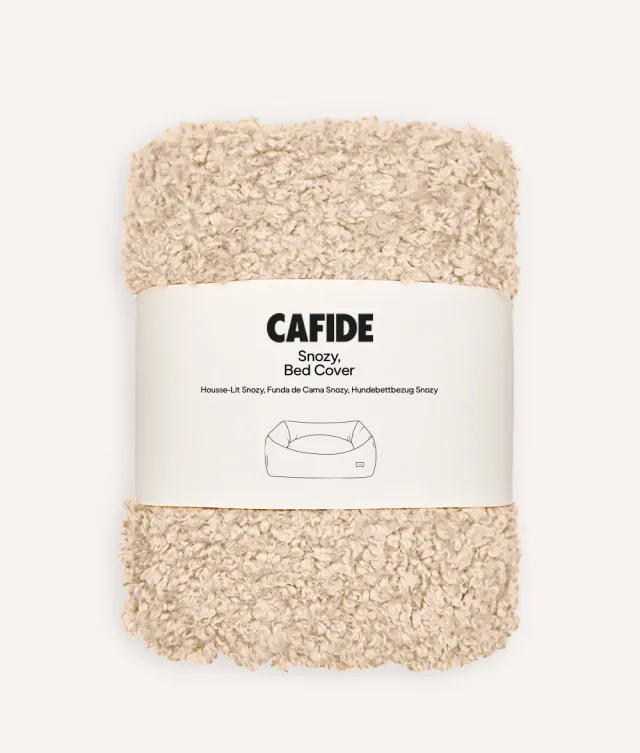 Cafide Snozy hundekurv betræk beige fleece