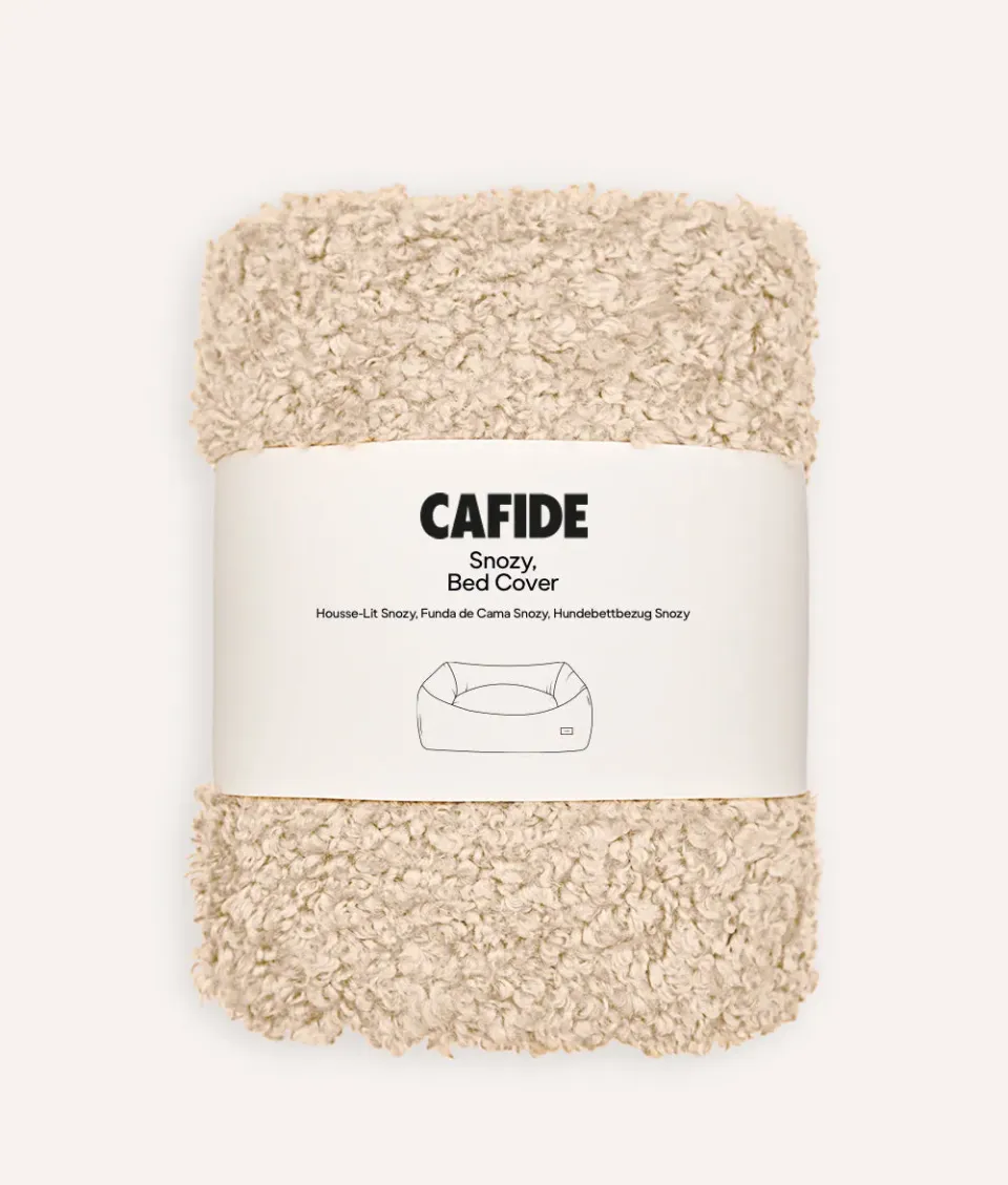 Cafide Snozy hundekurv betræk beige fleece