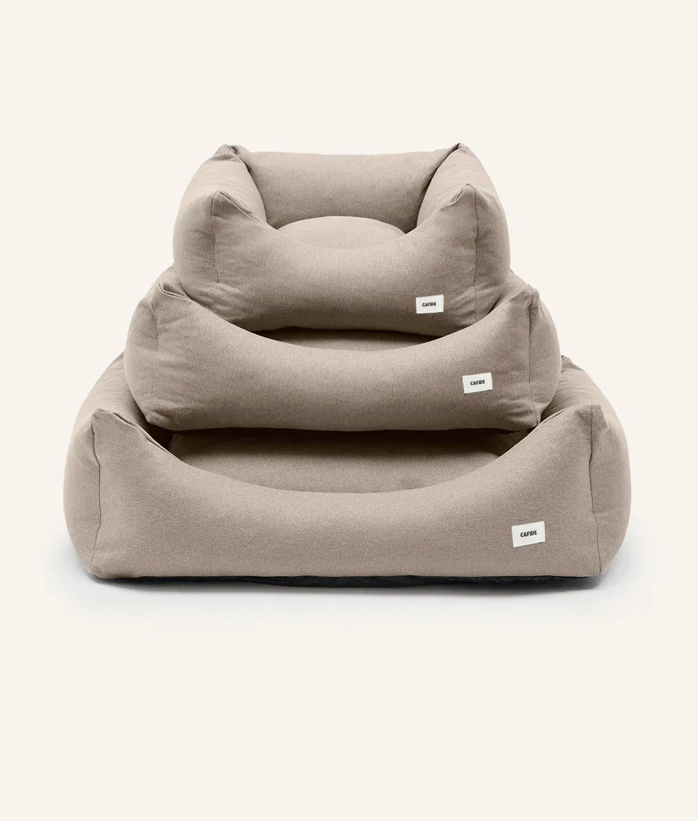 Cafide Snozy hundeseng beige vaskbar