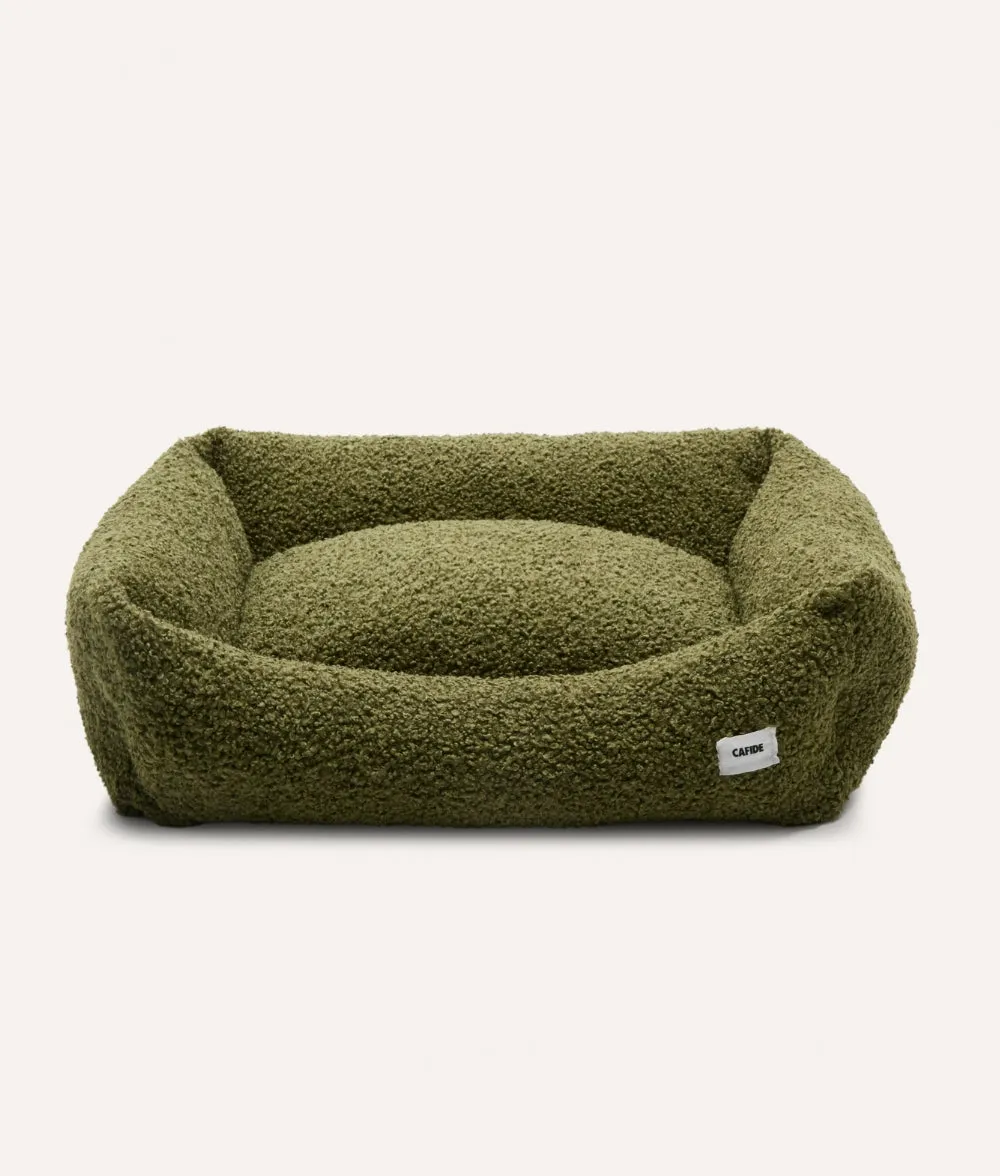 Cafide Snozy Green Fleece hundeseng S 56x50 cm grøn fleece